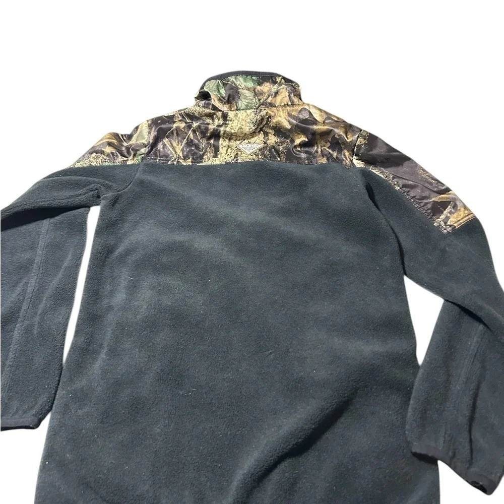 Columbia PHG Camoflauge Fleece Pullover Jacket Size Medium 10/12